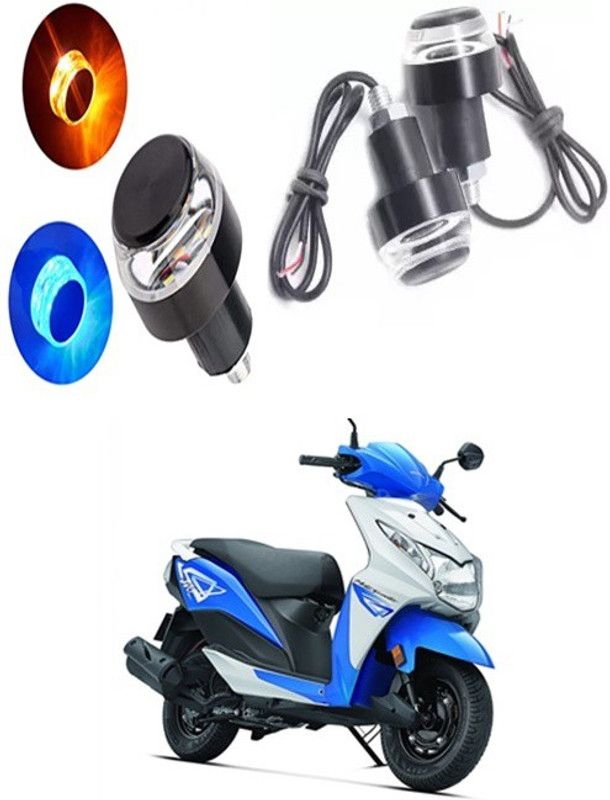 THE ONE CUSTOM HEAVY HANDLE LIGHT BLUE AND ORANGE FOR BIKE AND SCOOTY C-065 Bike Handlebar Weights  (2 BLUE AND ORANGE)