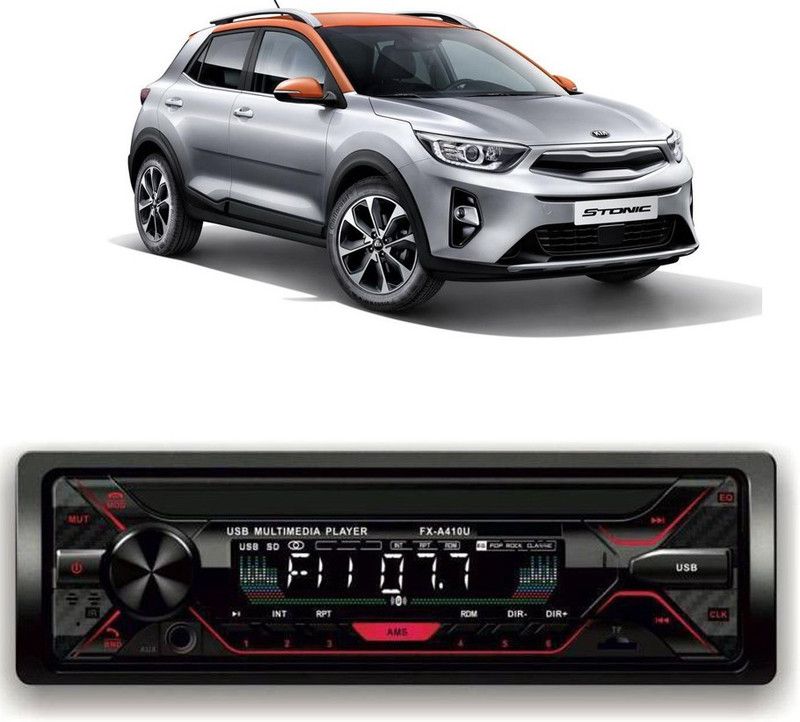 Genipap Car Stereo FX- A100U Car Stereo with Bluetooth, USB, SDCard , Aux G-245 Car Stereo  (Single Din)