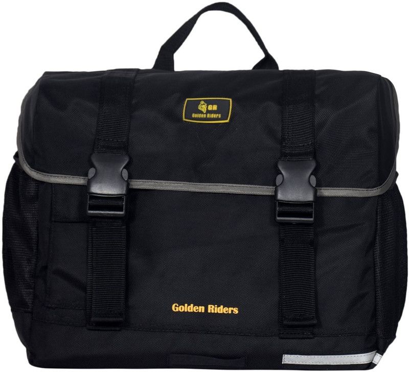 Golden Riders RYDRO 69 - Long Touring Motorcycle Saddlebag Double-side Black Fabric Motorbike Saddlebag  (69 L)