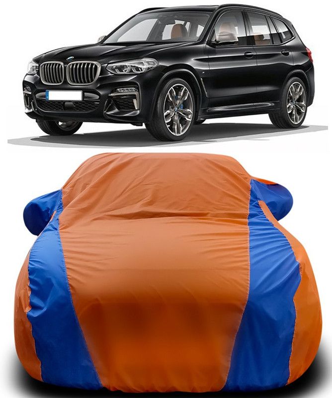 THE REAL ARV Car Cover For BMW X3 (With Mirror Pockets)  (Orange, Blue)