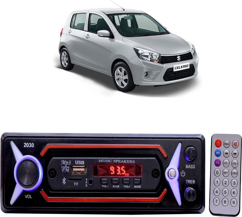 JBRIDERZ JB-2030 Red BLUETOOTH/USB/SD/AUX/FM/MP3 Car Stereo ( Single Din) E-295 Car Stereo  (Single Din)