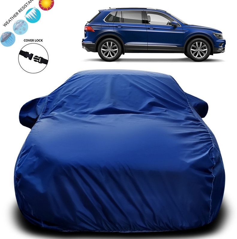 Purpleheart Car Cover For Volkswagen Touareg (With Mirror Pockets)  (Blue)