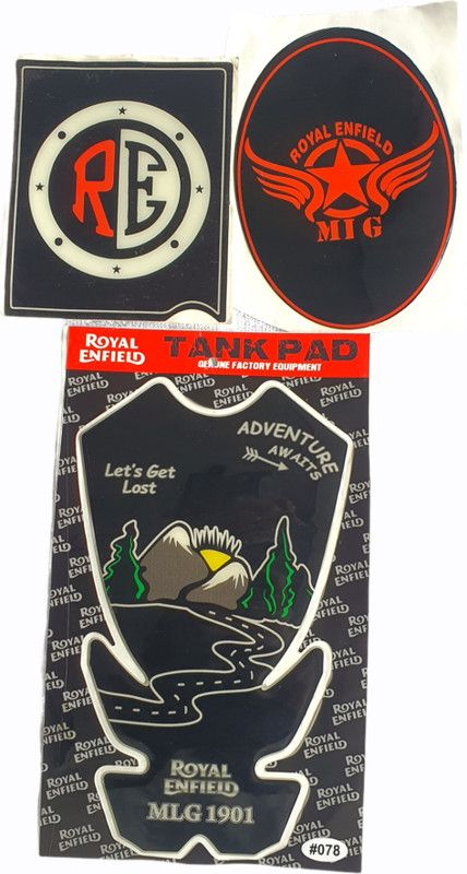 SAFETY ZONE Sticker & Decal for Bike  (Black, Red)