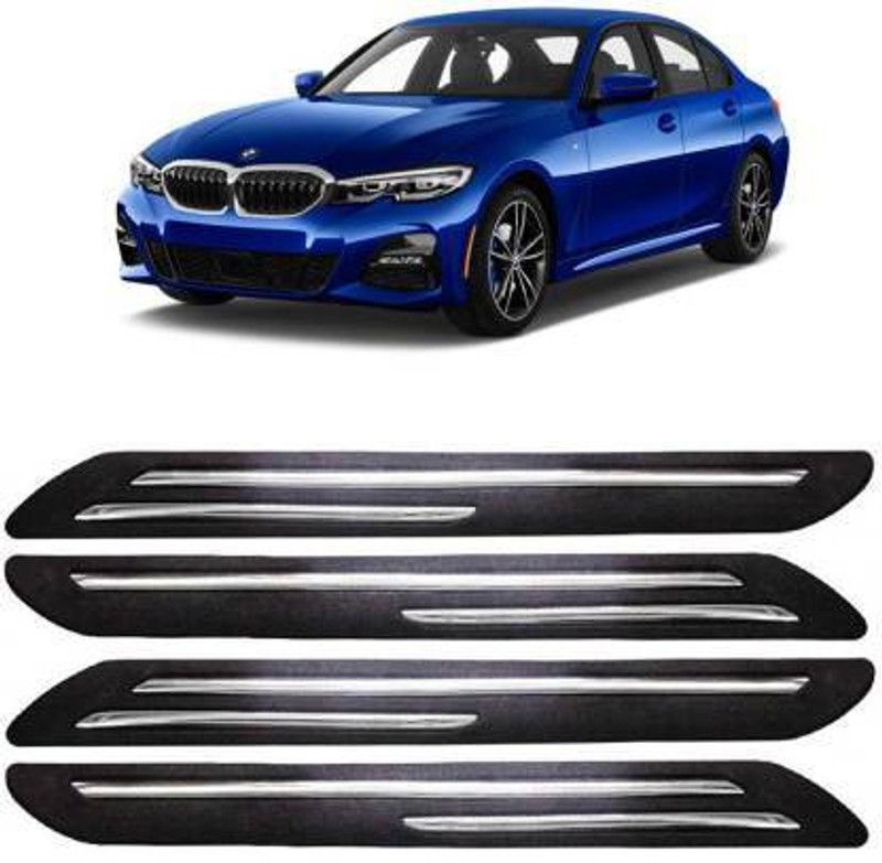 CABIX Stainless Steel, Plastic Car Bumper Guard  (Black, Pack of 4, BMW, 325i)