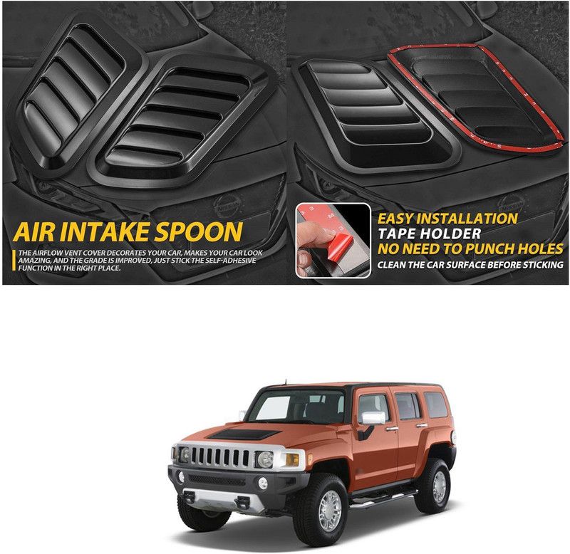 XZRTZ Car Side Air Flow Vent Fender Cover Intake Grille Sticker Universal 65 Car Beading Roll For Bumper  (13 m)