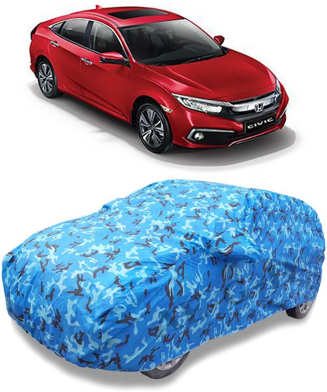 Decorzy Car Cover For Honda Civic (With Mirror Pockets)  (Multicolor)