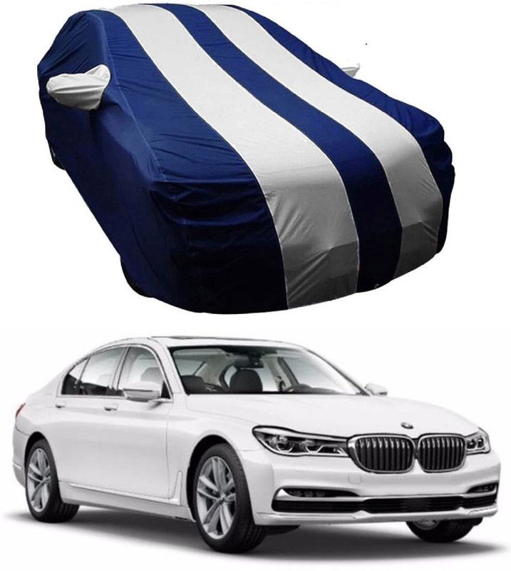 NEXTON Car Cover For BMW 730d (With Mirror Pockets)  (Blue, White)