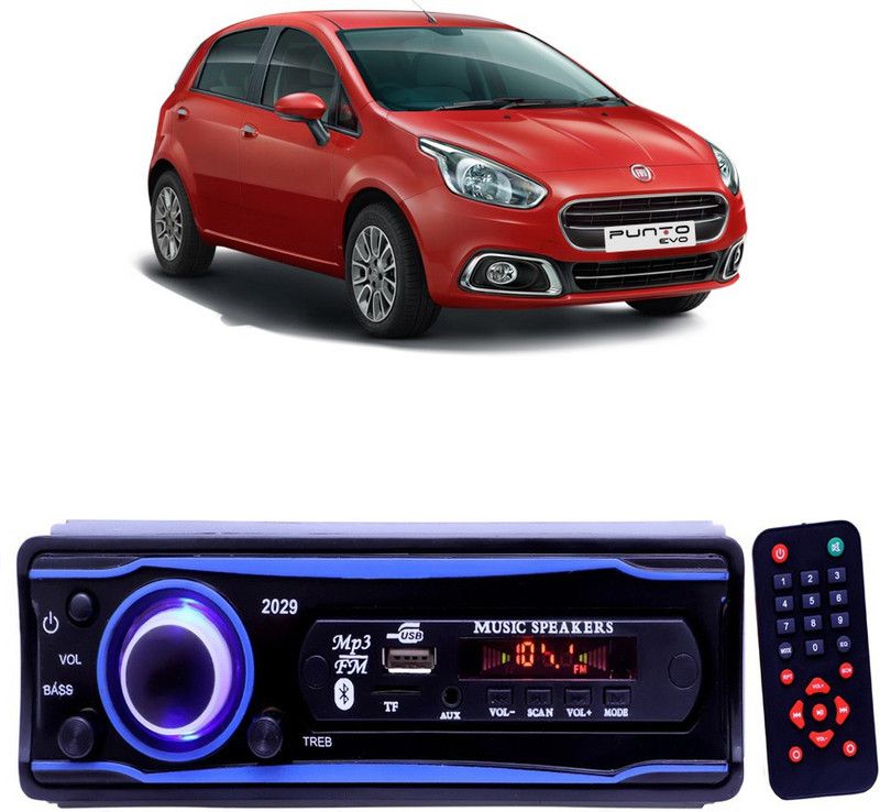 YUNEIK Blue 2029 USB/AUX/SD/BLUETOOTH/FM/MP3 BOOM MASTER STANDARD- Y 118 Car Stereo  (Single Din)