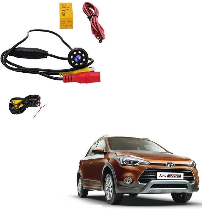 AuTO ADDiCT Reverse Parking Camera Car Rear View(Waterproof,LED,Night Vision) for Hyundai i20 Active Vehicle Camera System