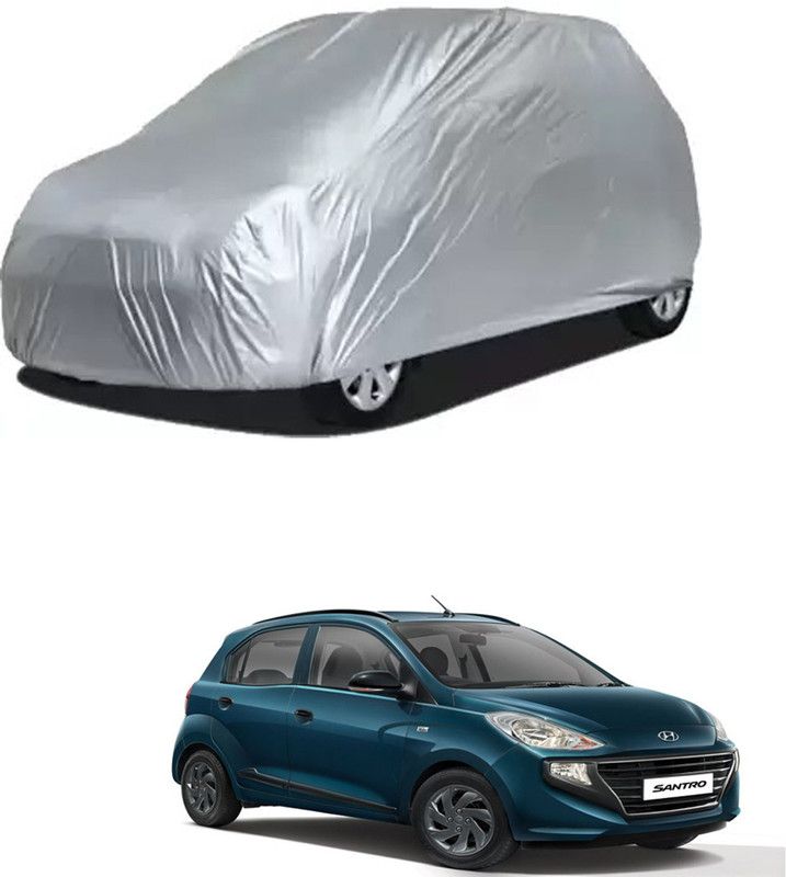 RONISH Car Cover For Hyundai Santro (Without Mirror Pockets)  (Silver)