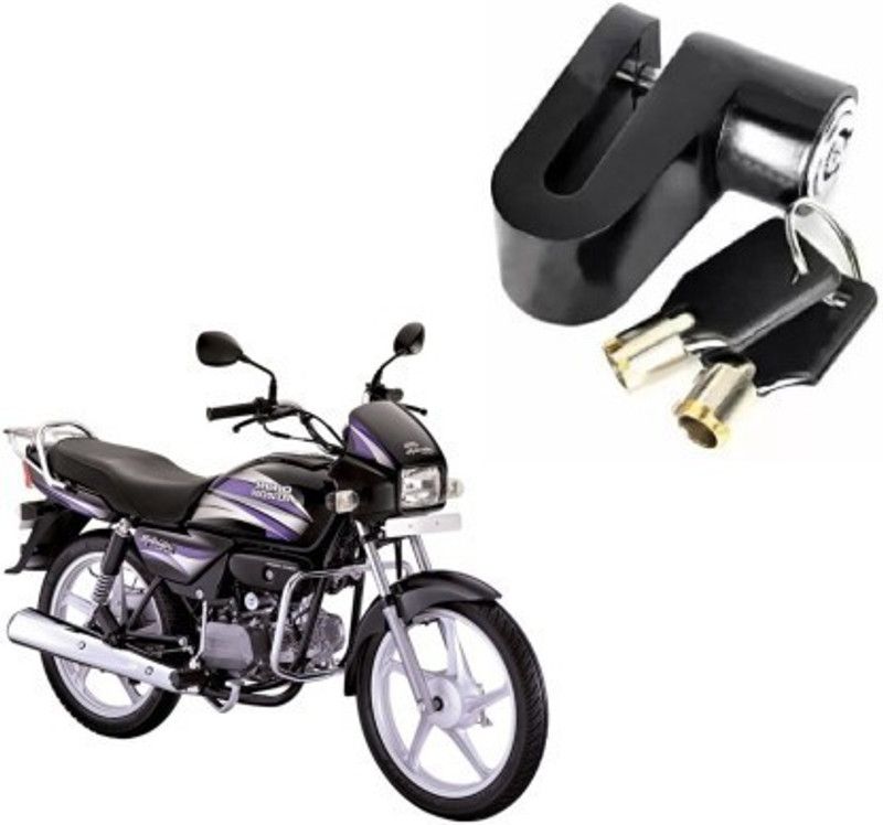 Giinix Heavy Steel Disc Break Security Lock Disc Lock For Hero Splendor Disc Lock  (Black)