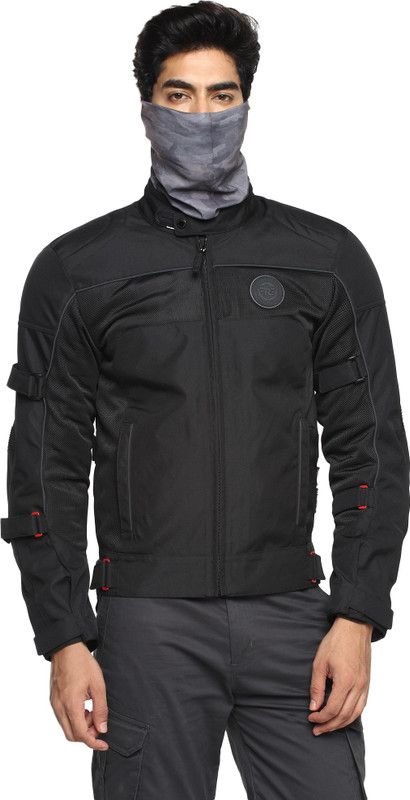 ROYAL ENFIELD RRGJKM000045 Riding Protective Jacket  (Black, L Regular)