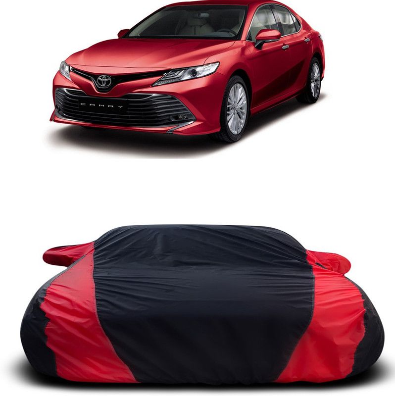 Ascension Car Cover For Toyota Camry (With Mirror Pockets)  (Black, Red)