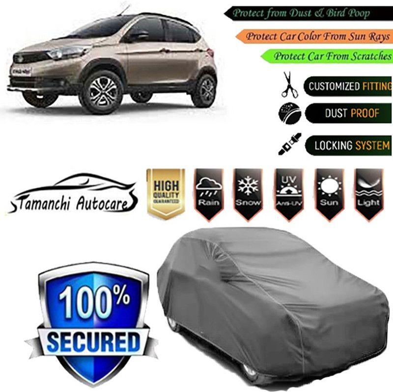Tamanchi Autocare Car Cover For Tata Tiago NRG  (Grey)