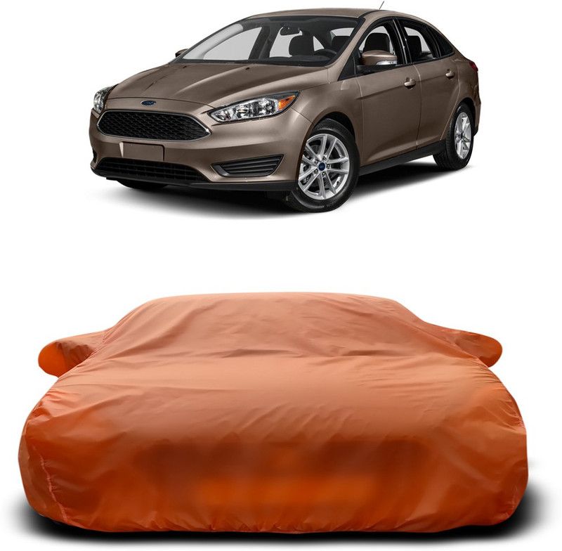 Ascension Car Cover For Ford Focus (With Mirror Pockets)  (Orange)