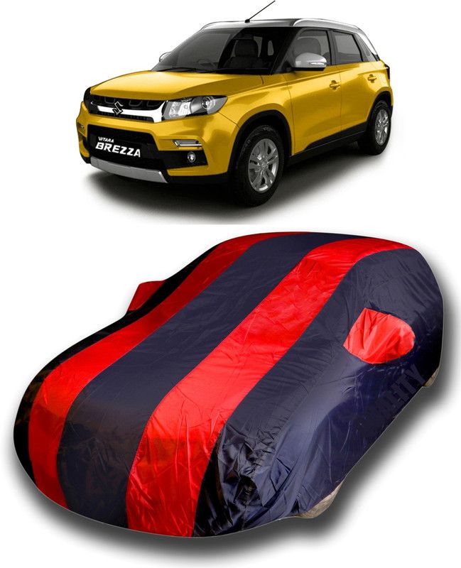 KASHYAP FASHION WORLD Car Cover For Maruti Suzuki Vitara Brezza (With Mirror Pockets)  (Red)