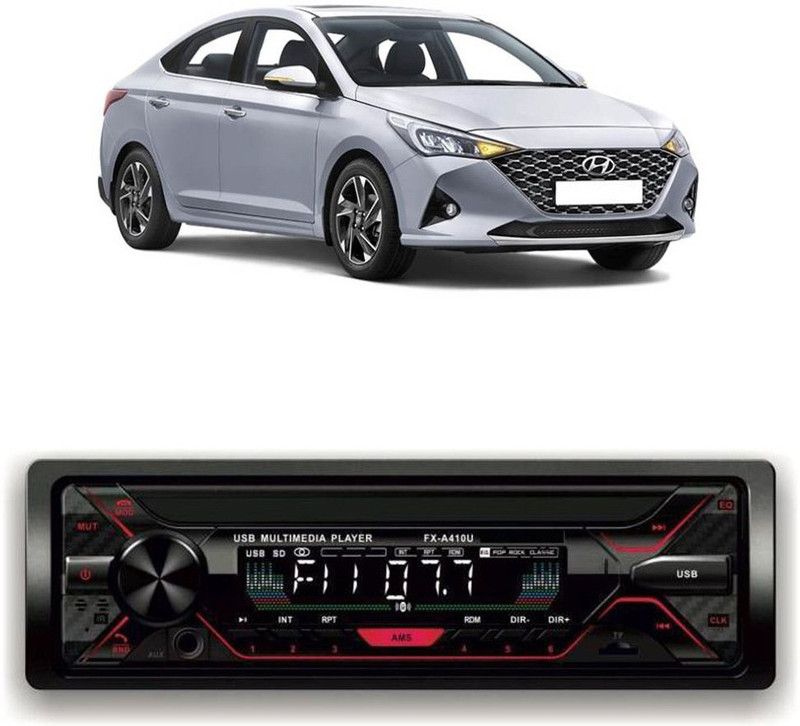 Bluedrum Car Stereo FX- A100U Car Stereo with Bluetooth, USB, SDCard , Aux B-207 Car Stereo  (Single Din)