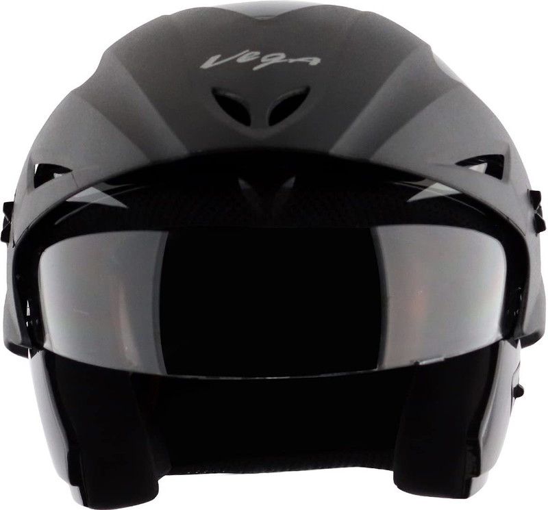 VEGA Cruiser CR-W/P-K-M Open Face Helmet (Black, M) Motorbike Helmet  (Black)