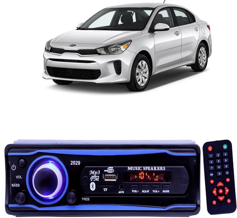 YUNEIK Blue 2029 USB/AUX/SD/BLUETOOTH/FM/MP3 BOOM MASTER STANDARD- Y 235 Car Stereo  (Single Din)