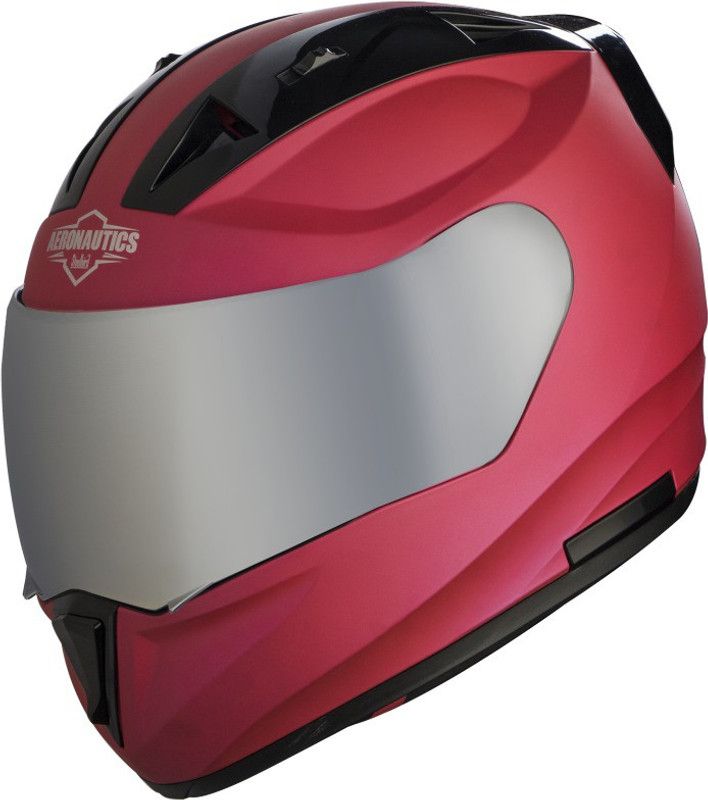 Steelbird SA-1 7Wings Motorbike Helmet  (Matt Hot Pink with Chrome Silver Visor)