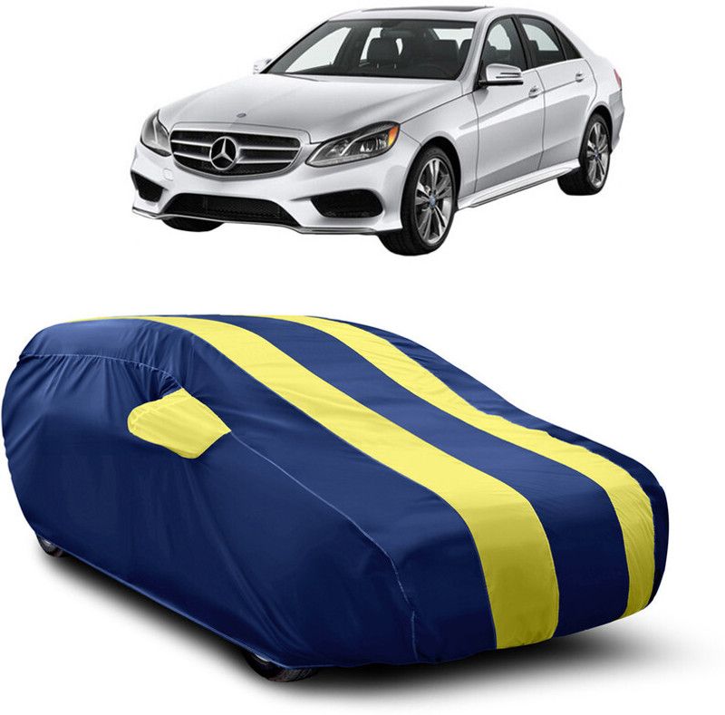 AutoTiger Car Cover For Mercedes Benz E250 (With Mirror Pockets)  (Blue, Yellow)