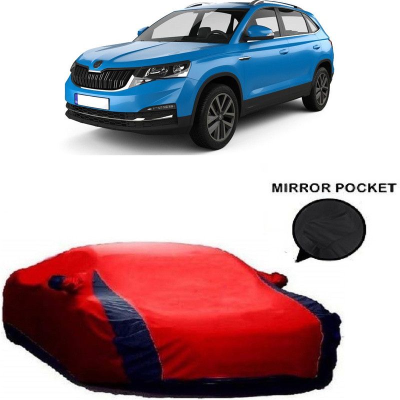 Ascension Car Cover For Skoda Kamiq (With Mirror Pockets)  (Red)
