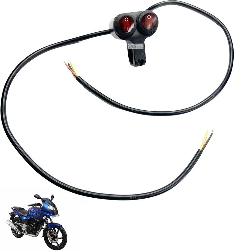 Dhe Best Bike Handlebar Dual Brake Fog Light ON Off Switches For Bajaj Pulsar 220 DTS-i Handle Bar Grip For Bajaj Pulsar 220 DTS-i  (Pack of 1)