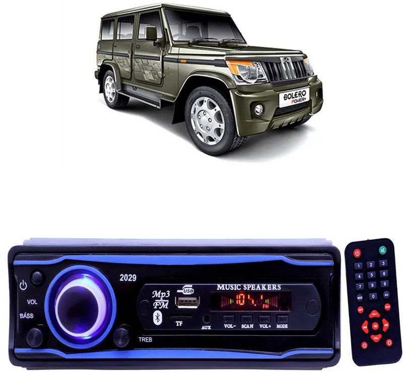 YUNEIK Blue 2029 USB/AUX/SD/BLUETOOTH/FM/MP3 BOOM MASTER STANDARD- Y 258 Car Stereo  (Single Din)