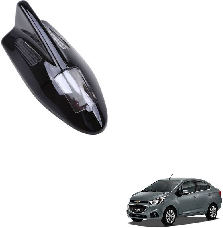SEMAPHORE Solar Led Car Roof Spoiler Shark Fin Shape Antenna Decorative Light For Chevrole Beat Whip Vehicle Antenna