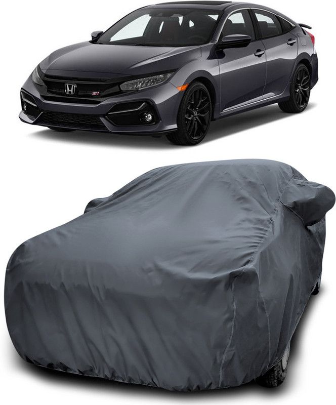 Dvis Car Cover For Honda Civic (With Mirror Pockets)  (Grey)