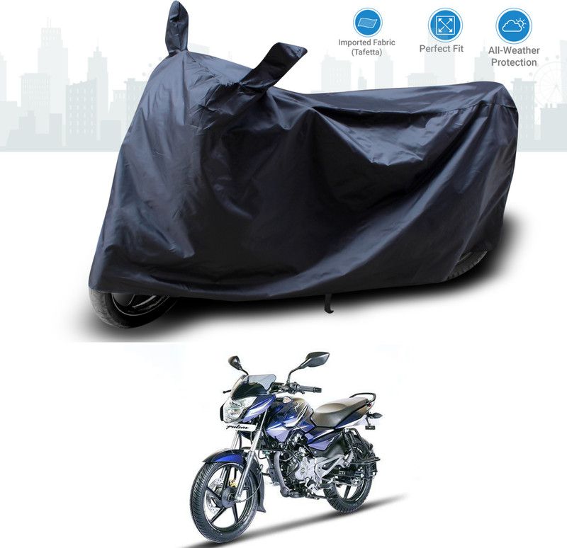 GOSHIV-car and bike accessories Two Wheeler Cover for Bajaj  (Pulsar 135 LS DTS-i, Black)