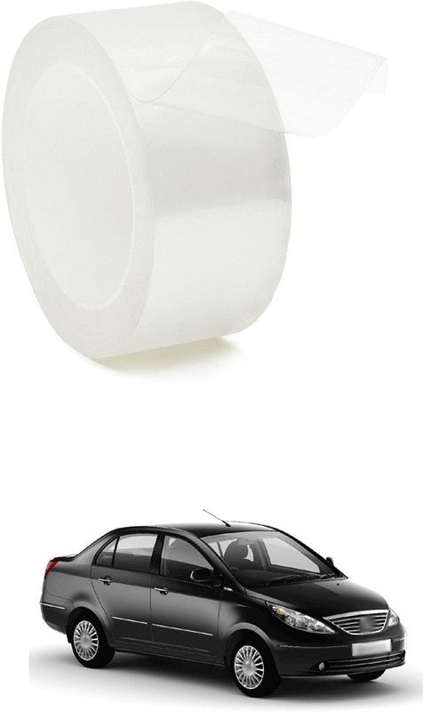 PRTEK Car Door Transparent Seal Strip Door Edge Guard Bumper Cover Strips Entry Sill Scuff Plate Invisible Door Anti-Scratch Waterproof (1.9 Inch x 5metre) A216 Car Beading Roll For Window, Bumper, Door  (5 m)