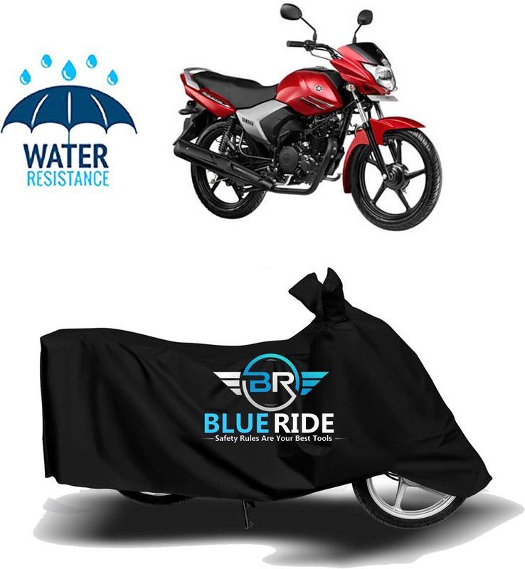 BLUERIDE Two Wheeler Cover for Yamaha  (Saluto, Black)