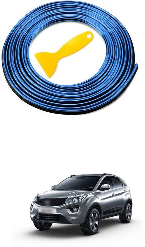 PECUNIA Car Interior Trim Strips-16.4ft/5M Universal Car Gap Fillers Automobile Moulding Line Decorative Accessories DIY Flexible Strip Garnish Accessory with Installing Tool (blue)e222 Car Beading Roll For Door  (5 m)