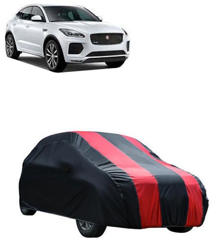 Kuchipudi Car Cover For Jaguar Universal For Car (Without Mirror Pockets)  (Red, Black, For 2005, 2006, 2007, 2008, 2009, 2010, 2011, 2012, 2013, 2014, 2015, 2016, 2017, 2018, 2019, NA Models)