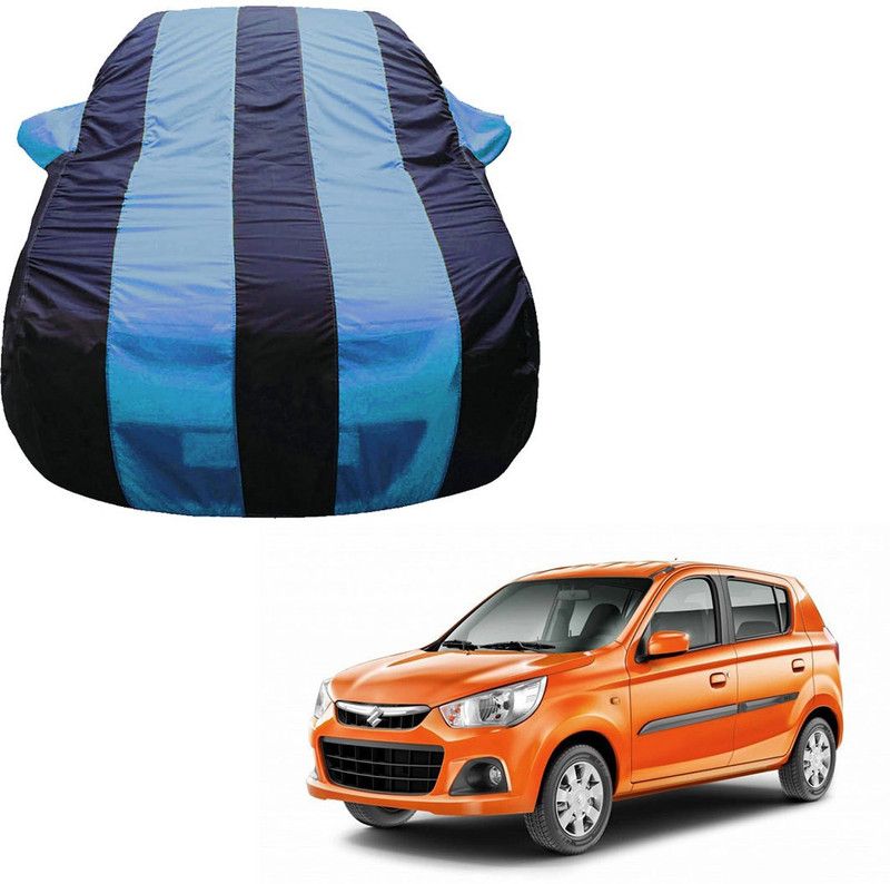 SS Zeeber Car Cover For Maruti Alto K10 VXI Optional Petrol (With Mirror Pockets)  (Blue, Blue)