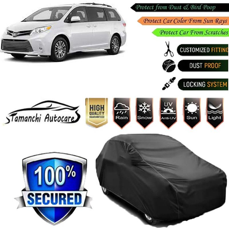 Tamanchi Autocare Car Cover For Fiat Siena  (Black)