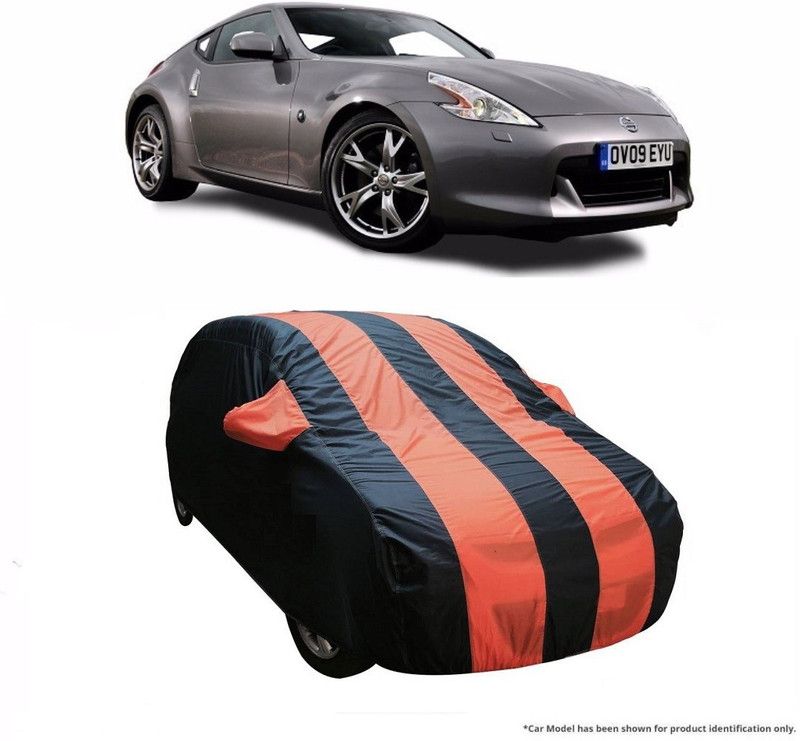 Flipkart SmartBuy Car Cover For Nissan 370z (With Mirror Pockets)  (Orange, Blue)
