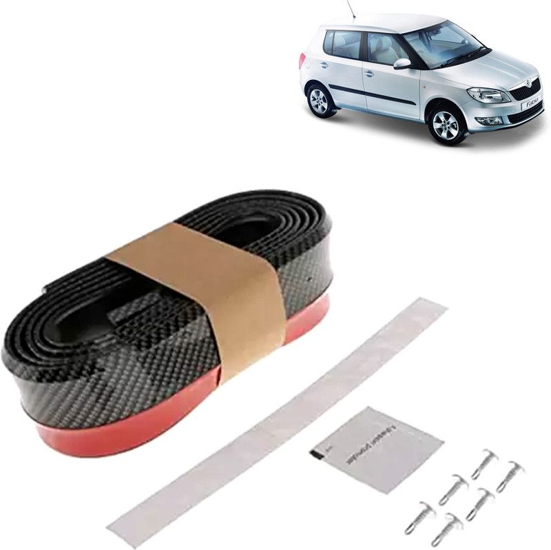 Rhtdm Car Bumper Side Skirt Universal Rubber Front Tackle Collision Avoidance Modification Small Enclosed Carbon Fiber Tape,2.5m For Fabia Car Spoiler