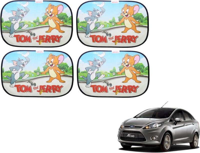MOCKHE Side Window Sun Shade For Ford Fiesta  (Multicolor)