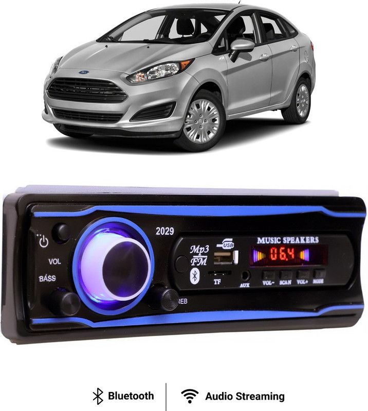 Purpleheart Blue Stereo-999 BLUETOOTH/USB/SD/AUX/FM/MP3 (BLUE & Black)P-132 Car Stereo  (Single Din)
