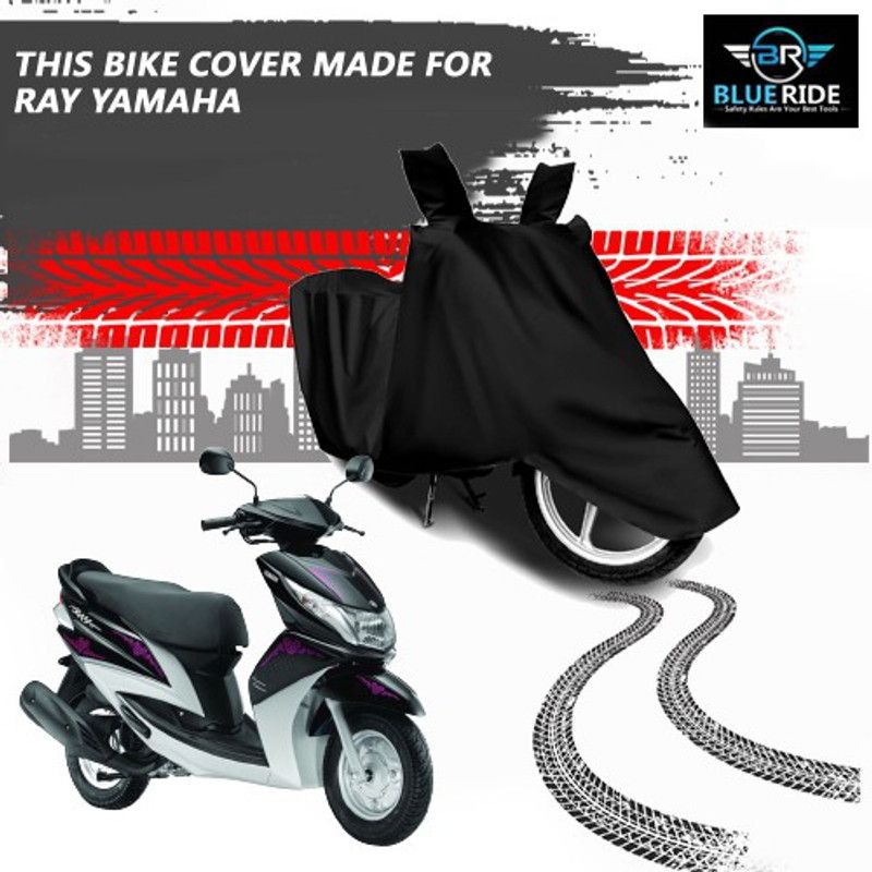 Bloe Ride Two Wheeler Cover for Yamaha  (Ray, Black)