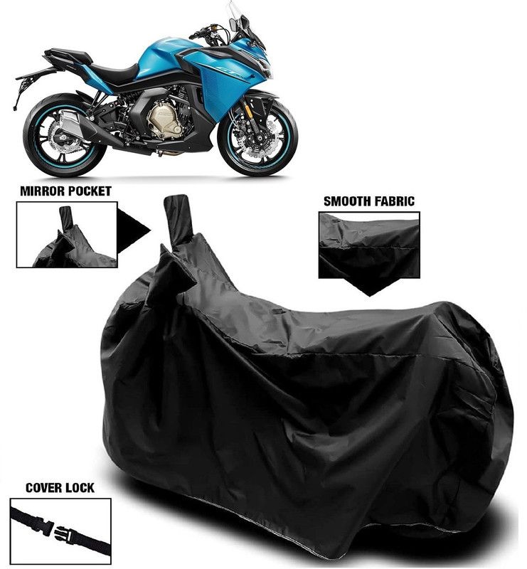 AutoFave Two Wheeler Cover for CFMoto  (400GT, Black)