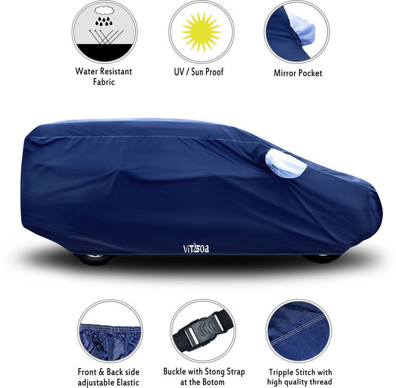 VITSOA Car Cover For Mahindra Thar  (White)