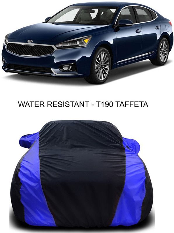Ascension Car Cover For Kia Cadenza (With Mirror Pockets)  (Black, Blue)
