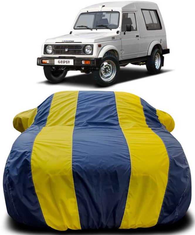 ProRox Car Cover For Maruti Suzuki Gypsy (With Mirror Pockets)  (Blue, Yellow)