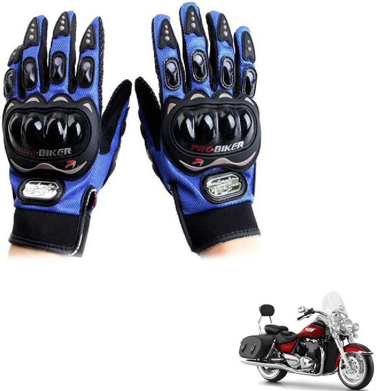KOZDIKO Pro Biker Gloves Blue For Triumph ThunderBird Riding Gloves  (Blue)