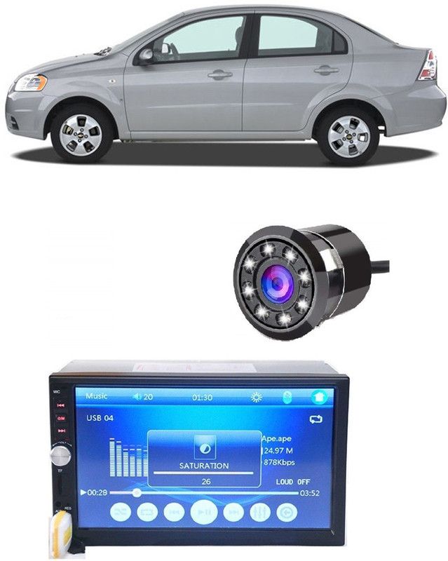 JBRIDERZ FIX BT SCREEN WITH LED CAMERA FOR ALL CARS B 79 Car Stereo  (Double Din)