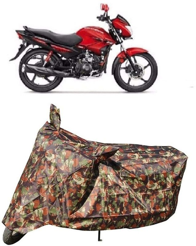 Human Plus Two Wheeler Cover for Hero  (Glamour, Multicolor)