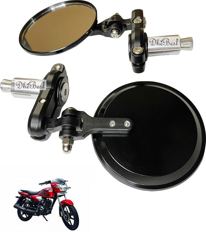 Dhe Best Manual Rear View Mirror For TVS Phoenix 125  (Left, Right)